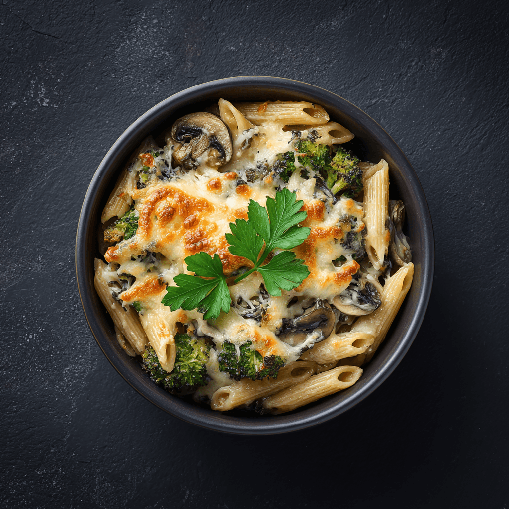 Gratin crémeux de penne protéinées